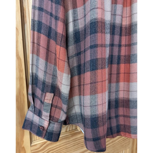 NWOT! Becool Women’s Plaid Button Up Long Sleeve Sz M Open Breast Pocket, V561 - Picture 10 of 15